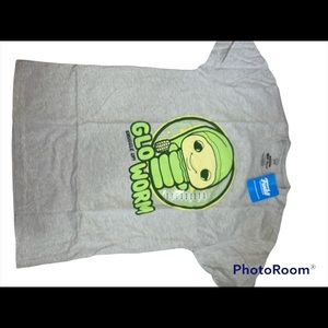 BNWT!! FUNKO POP TEE COLLECTIBLES! Glo worm, min condition! Size: M